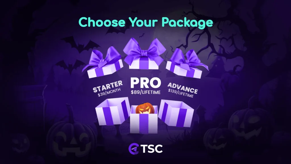 Halloween Sale Package and price of TSC