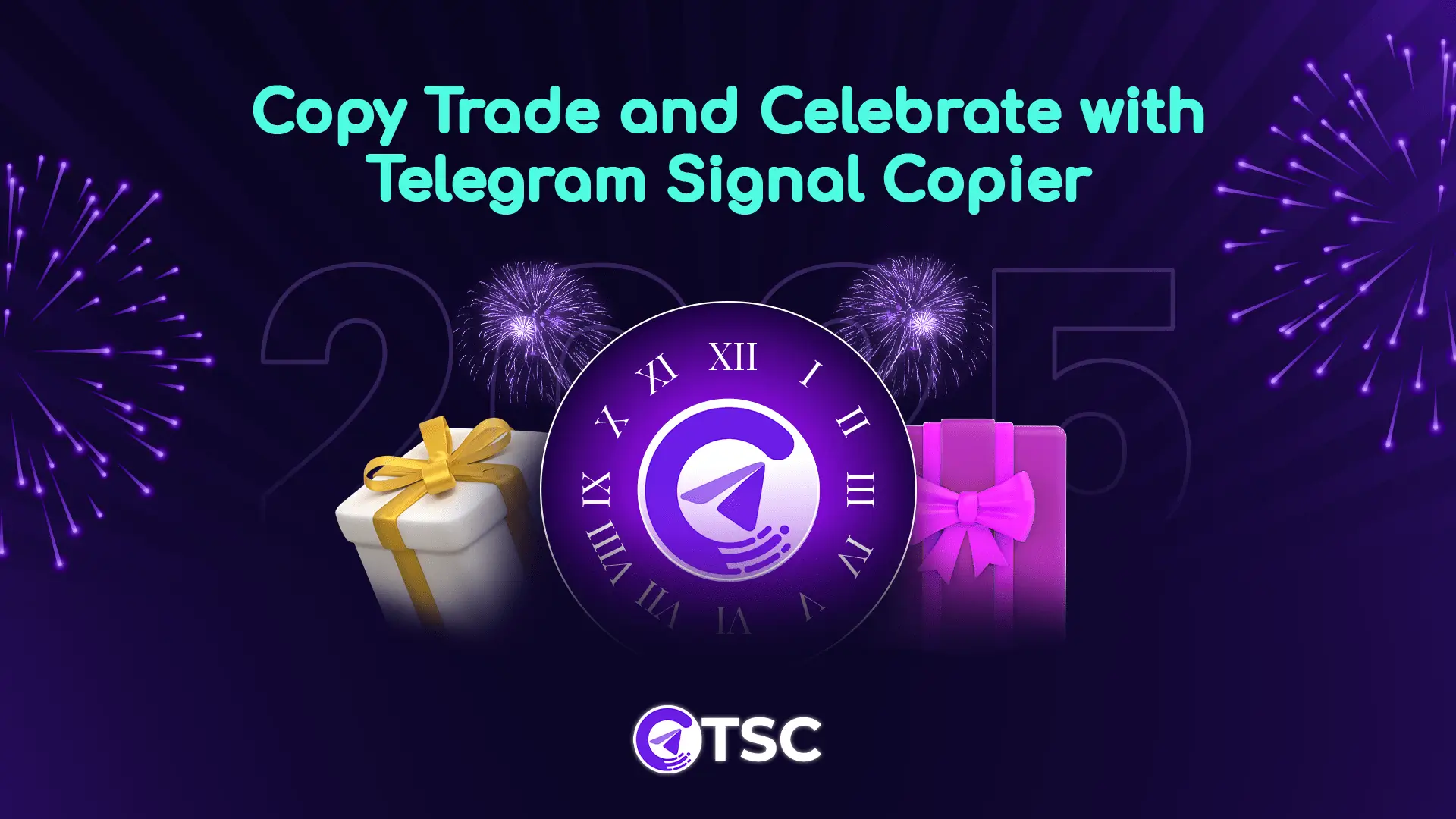 Telegram Signal Copier New Year Banner