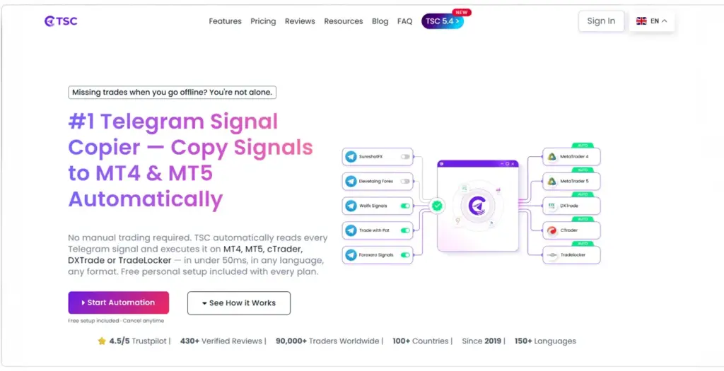 Telegram Signal Copier